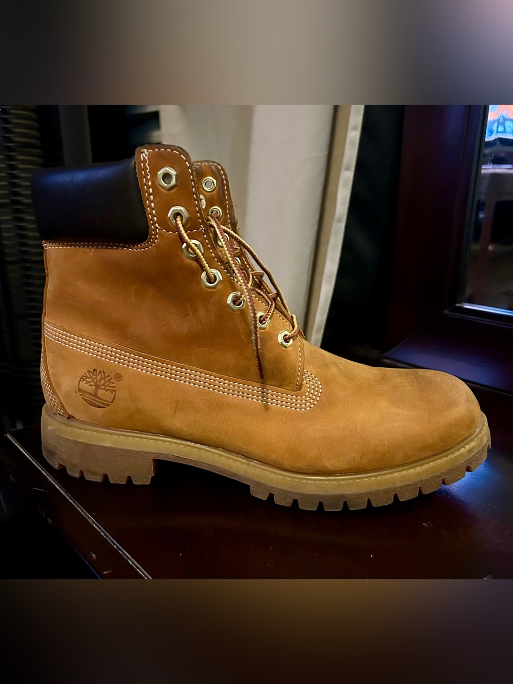 Timberland Men’s Tan Nubuck 6-Inch Work Boot